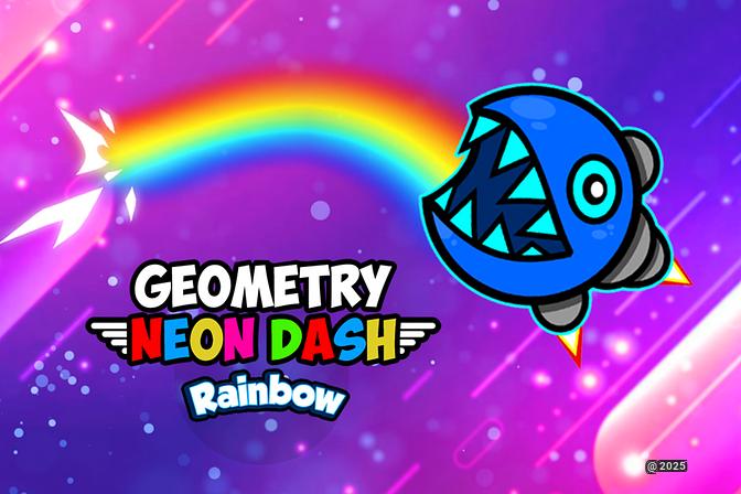 Geometry Neon Dash Rainbow - Master the Ultimate Neon Challenge